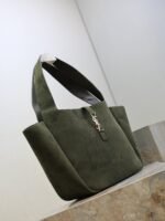 YSL 25S LE 5 À 7 BEA 50 IN DARK OLIVE SUEDE GOLD HARDWRE - Image 11