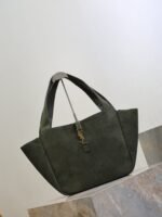 YSL 25S LE 5 À 7 BEA 50 IN DARK OLIVE SUEDE GOLD HARDWRE - Image 14