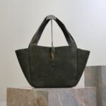 YSL 25S LE 5 À 7 BEA 50 IN DARK OLIVE SUEDE GOLD HARDWRE - Image 17