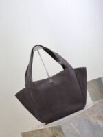 YSL 25S LE 5 À 7 BEA 50 IN DARK GRAY SUEDE GOLD HARDWRE - Image 3