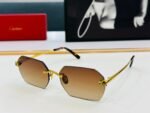 PANTHÈRE RIMLESS GEOMETRIC FRAME SUNGLASSES CT0504S IN METAL - Image 10