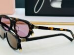 MIU SUNGLASSES IN RECTANGULAR ACETATE 646116 - Image 9