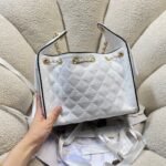 CHANEL 26S HOBO BAG 30 IN OFF-WHITE WOVEN SYNTHETIC FIBER - Image 12