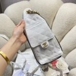 CHANEL 26S HOBO BAG 30 IN OFF-WHITE WOVEN SYNTHETIC FIBER - Image 16