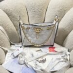 CHANEL 26S HOBO BAG 22 IN OFF-WHITE WOVEN SYNTHETIC FIBER - Image 10