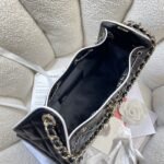 CHANEL 26S HOBO BAG 30 IN BLACK SMOOTH CALFSKIN - Image 7