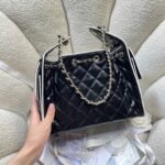 CHANEL 26S HOBO BAG 30 IN BLACK SMOOTH CALFSKIN - Image 10