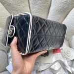 CHANEL 26S HOBO BAG 30 IN BLACK SMOOTH CALFSKIN - Image 4