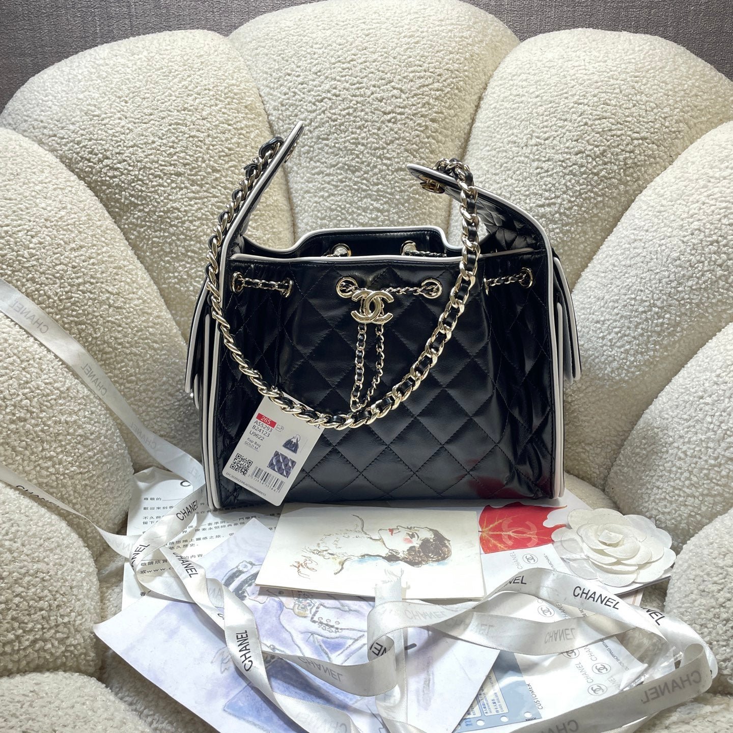img_0a644df0_20260416_i1776353449572_2754_0_0_jpg CHANEL 26S HOBO BAG 30 IN BLACK SMOOTH CALFSKIN - Image 1