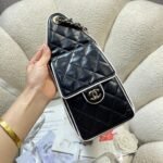 CHANEL 26S HOBO BAG 30 IN BLACK SMOOTH CALFSKIN - Image 5