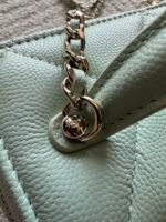 CHANEL 25S VANITY BAG 17 IN MINT GREEN CAVIAR LEATHER - Image 15