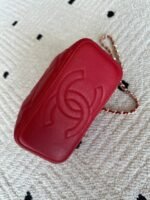 CHANEL 25S VANITY BAG 17 IN RED CAVIAR LEATHER WITH GOLD HARDWARE - Image 6