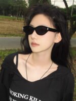 OVAL FRAME SUNGLASSES G0111 IN ACETATE - Image 18
