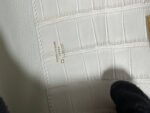 KELLY CUT 31 IN WHITE SHINNY ALLIGATOR LEATHER WITH GOLD HARDWARE - Image 25