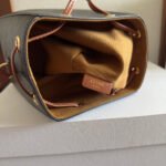 MICRO SAILOR 17 IN BLACK TRIOMPHE CANVAS AND BROWN CALFSKIN TRIM - Image 13