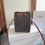 MICRO SAILOR 17 IN BLACK TRIOMPHE CANVAS AND BROWN CALFSKIN TRIM - Image 11