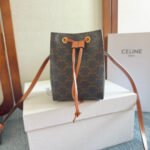 MICRO SAILOR 17 IN BLACK TRIOMPHE CANVAS AND BROWN CALFSKIN TRIM - Image 9