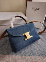 TEEN NINO BAG 20.5 IN DENIM TRIOMPHE KELLY - Image 3