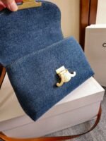 TEEN NINO BAG 20.5 IN DENIM TRIOMPHE KELLY - Image 7