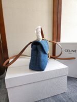TEEN NINO BAG 20.5 IN DENIM TRIOMPHE KELLY - Image 6