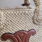 CELINE BAG TRIOMPHE 23 IN LIGHT BEIGE RAFFIA - Image 15