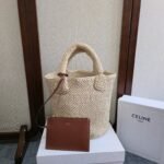 CELINE BAG TRIOMPHE 23 IN LIGHT BEIGE RAFFIA - Image 10