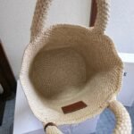 CELINE BAG TRIOMPHE 23 IN LIGHT BEIGE RAFFIA - Image 12