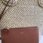 CELINE BAG TRIOMPHE 23 IN LIGHT BEIGE RAFFIA - Image 8