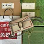 DYONYSUS SMALL SHOULDER BAG 25 IN BEIGE MIX RED CALFSKIN DRAGON LOGO PRINT - Image 10