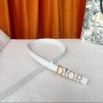 DIOR 25S BELT 20 MM IN WHITE CALFSKIN 562163 - Image 11