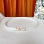 DIOR 25S BELT 20 MM IN WHITE CALFSKIN 562163 - Image 8