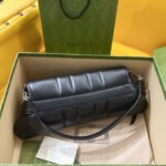 HORSEBIT CHAIN HANDBAG 38 IN BLACK CALFSKIN SILVER HARDWARE - Image 7