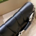 HORSEBIT CHAIN HANDBAG 38 IN BLACK CALFSKIN SILVER HARDWARE - Image 8