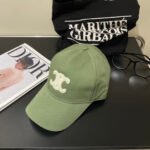 BASEBALL CAP MODEL 650700 IN GREEN COTTON - Image 10