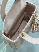 LADY MINI BAG 20 IN LIGHT PINK LAMBSKIN - Image 16