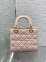 LADY MINI BAG 20 IN LIGHT PINK LAMBSKIN - Image 3