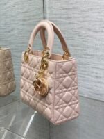 LADY MINI BAG 20 IN LIGHT PINK LAMBSKIN - Image 4