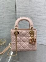 LADY MINI BAG 17 IN LIGHT PINK LAMBSKIN - Image 3