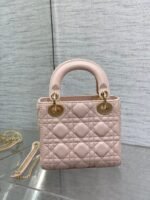 LADY MINI BAG 17 IN LIGHT PINK LAMBSKIN - Image 2