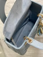 LADY MINI BAG 20 IN CERULEAN BLUE LAMBSKIN - Image 18