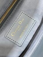 LADY MINI BAG 20 IN CERULEAN BLUE LAMBSKIN - Image 12