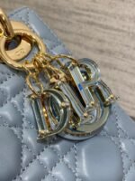 LADY MINI BAG 17 IN CERULEAN BLUE LAMBSKIN - Image 15