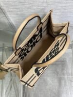 BOOK TOTE 36 BEIGE AND BLACK MISS DIOR GRAFFITI EMBROIDERY - Image 5