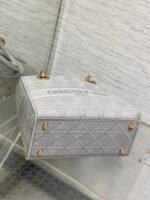 SMALL 24 LADY BAG IN PALE GRAY CANVAS - Image 18