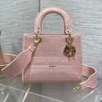 SMALL 24 LADY BAG IN PASTEL PINK CANVAS - Image 10