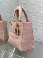 SMALL 24 LADY BAG IN PASTEL PINK CANVAS - Image 13