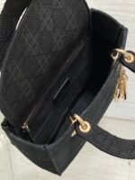 SMALL 24 LADY BAG IN BLACK CANVAS - Image 8