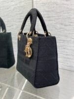 SMALL 24 LADY BAG IN BLACK CANVAS - Image 4
