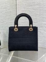 SMALL 24 LADY BAG IN BLACK CANVAS - Image 12