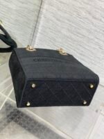 SMALL 24 LADY BAG IN BLACK CANVAS - Image 5